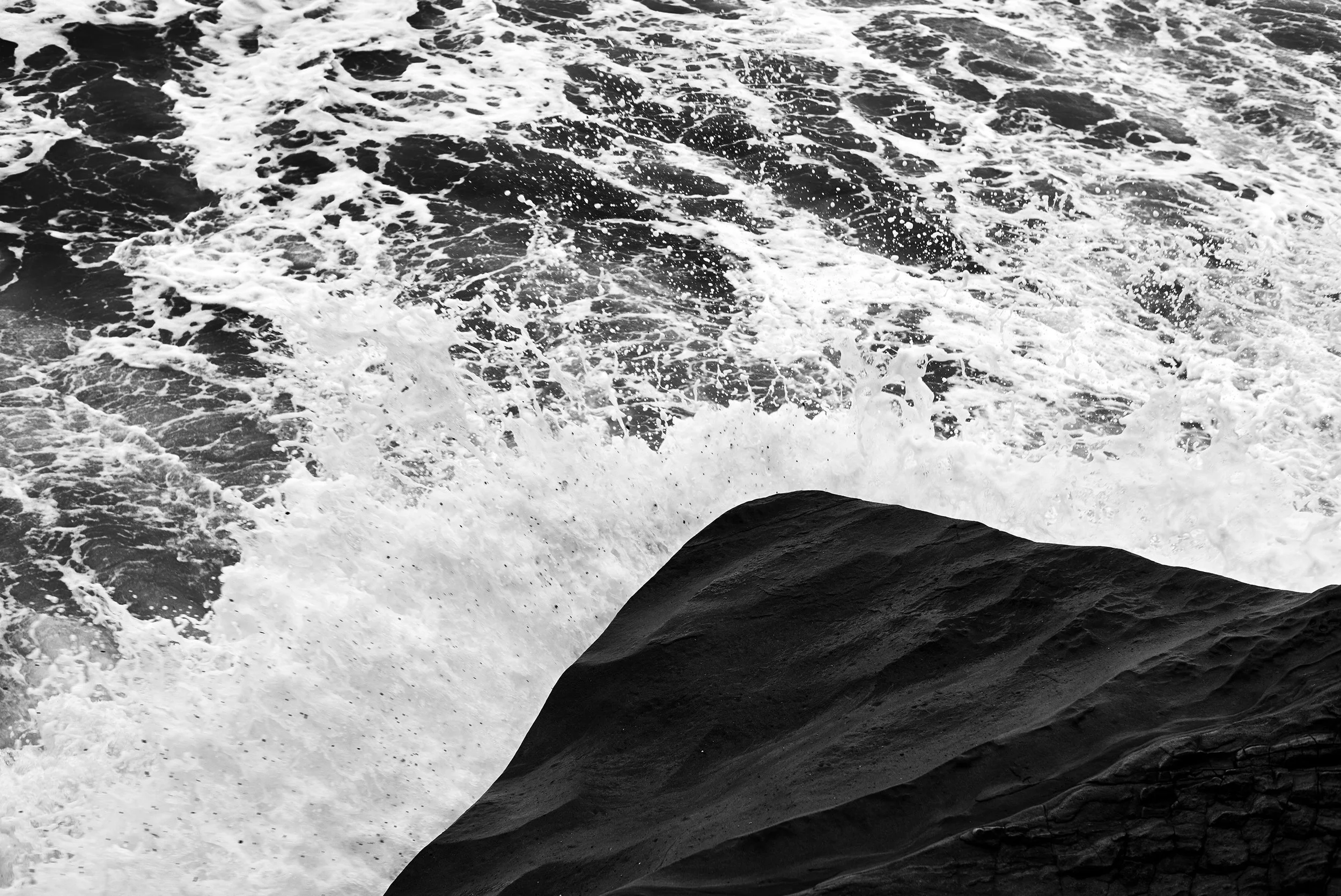 Wave Crashing on the Rock